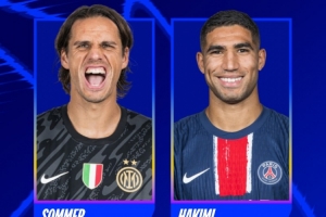 足球直播-欧冠本周最佳球员候选：索默、阿什拉夫